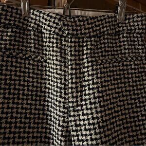 Zara houndstooth tweed pants size 2